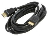 Cablu HDMI 1.4, 3m, negru, PVC, 30AWG, mufe ambele părţi