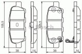 Set placute frana,frana disc SUZUKI GRAND VITARA II (JT) (2005 - 2016) BOSCH 0 986 495 089