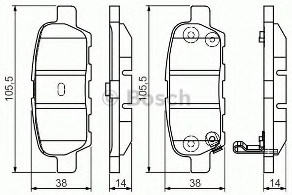 Set placute frana,frana disc NISSAN TIIDA Hatchback (C11X) (2006 - 2016) BOSCH 0 986 495 089