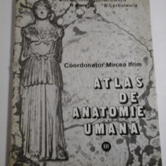 ATLAS DE ANATOMIE UMANA - Mircea Ifrim - volumul 3