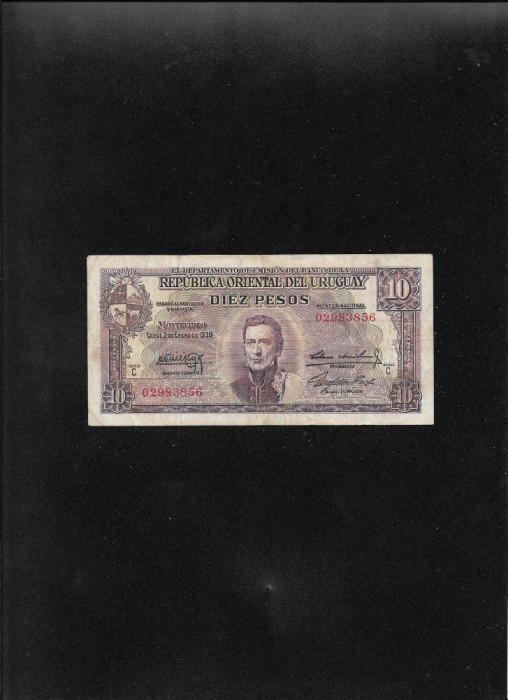 Uruguay 10 pesos 1939 seria02983856