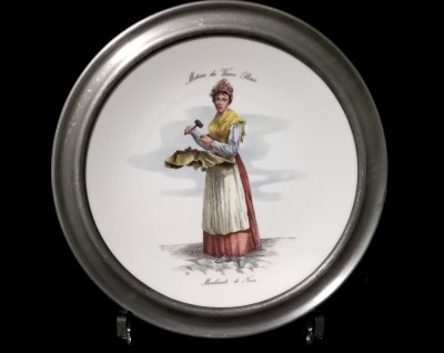 Farfurie decorativa porțelan Franța F.D. Chauvigny foto