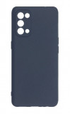 Husa din silicon compatibila cu Oppo A74 5G / A54 5G, silk touch, interior din catifea, Albastru inchis, X-Level