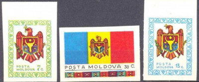 Moldova 1991 - Aniv. independentei, serie neuzata foto
