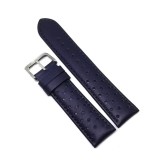 Curea de ceas din Piele Naturala - Culoare Albastra, textura mata - 22mm - GR3875, Time Veranda