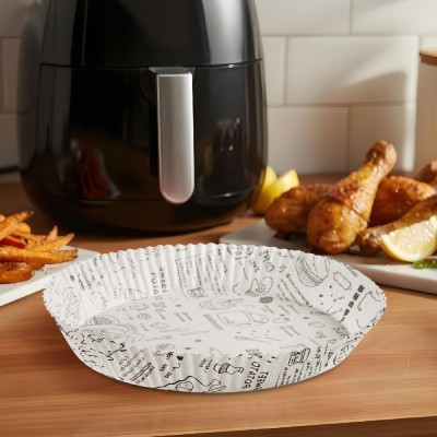 Hartie de coacere pentru Air Fryer - Rotunda, 23 cm - 50 Bucati/Pachet Best CarHome foto