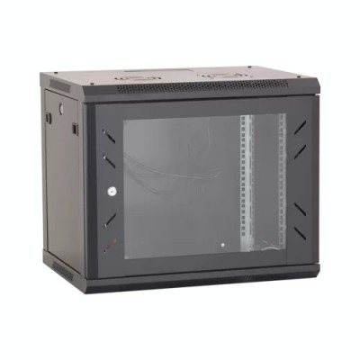 Rack perete 9U 19&amp;#039;&amp;#039; 600x450, negru - ASYTECH Networking ASY-9U-6045W foto