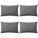 VidaXL Perne de exterior, 4 buc., gri, 60 x 40 cm