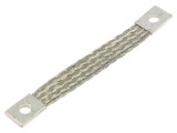 Bandă de &icirc;mpăm&acirc;ntare 10mm&sup2;, &Oslash;1: 7mm, &Oslash;2: 7mm, Lungime 100mm