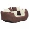 Perna reversibila lavabila pt caini, maro si crem, 65x50x20 cm