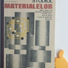 Manual liceu Studiul materialelor Niculae Popescu