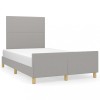 VidaXL Cadru de pat fără saltea țesătură gri deschis 120x190 cm 3270499