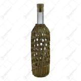 Sticla pentru vin impletit cu papura &ndash; Design Rustic