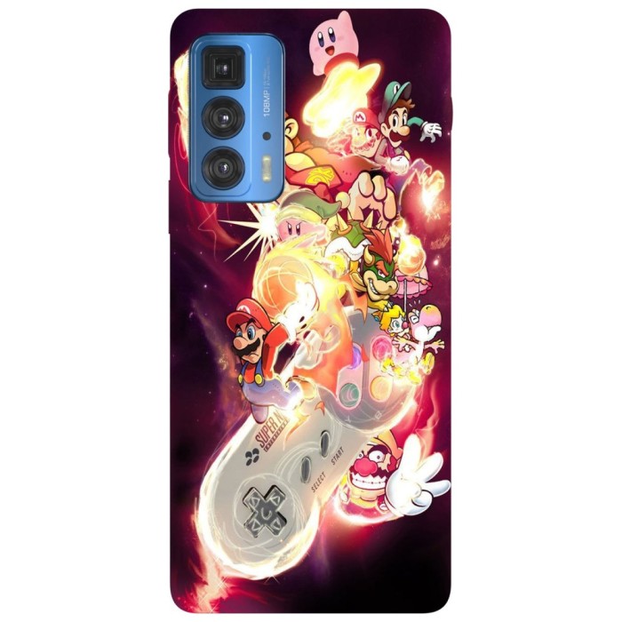Husa compatibila cu Motorola Edge 20 Lite model Super Nintendo, Silicon, TPU, Viceversa