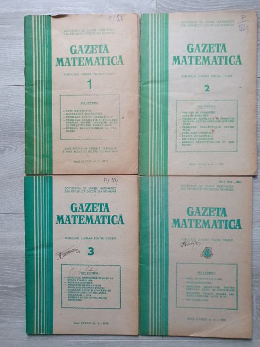 GAZETA MATEMATICA 1967 Nr. 1, 2, 3, 4
