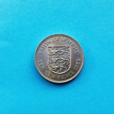 10 Pence 1968 Jersey-XF+