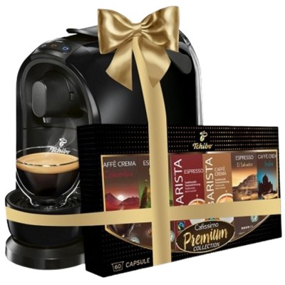 Tchibo Cafissimo Pure Plus negru espressor + 60 capsule foto