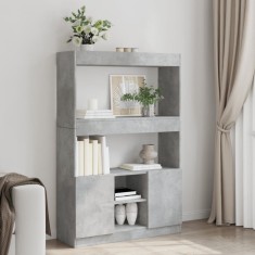 vidaXL Dulap &icirc;nalt, gri beton, 92x33x140 cm, lemn prelucrat 3309612