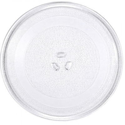 Placa rotativa pentru cuptor cu microunde, Sticla, 25.5 cm, Transparent foto