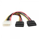 CABLU DE ALIMENTARE MOLEX 4 PINI LA 2 X SATA 15 PINI