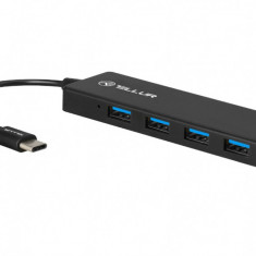 Tellur Hub USB Type-C 4 Porturi USB 3.0 Negru 45505970