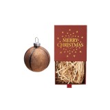 Ornament de Crăciun din sticlă pentru baschet maro și negru 6 cm &ndash; Maro/Negru 6 cm
