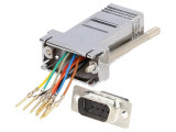 Adaptor D-Sub 9pin tată la RJ45 soclu