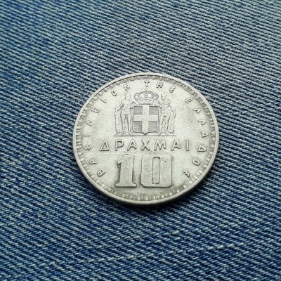 10 Drahme 1959 Grecia foto