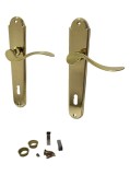 Set manere usa cu silduri Combi-L BB 08/090, finisaj auriu, pentru cheie