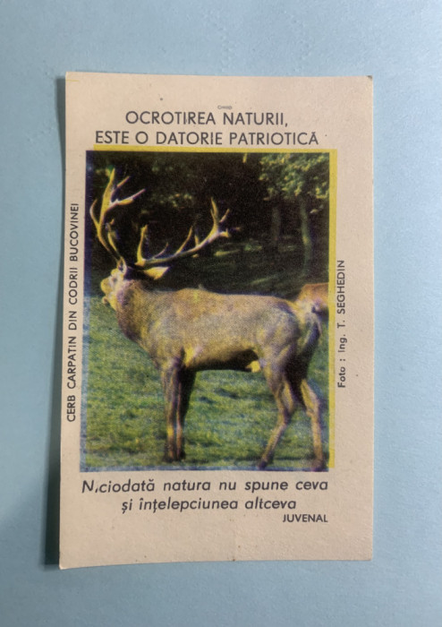 Calendar 1986 ocrotirea naturii