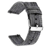 Curea material textil, compatibila Samsung Galaxy Watch3 40mm, telescoape QR, Grainsboro Gray, Very Dream