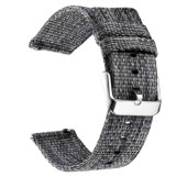 Curea material textil, compatibila Huawei Watch 2 Sport, telescoape QR, Grainsboro Gray, Very Dream