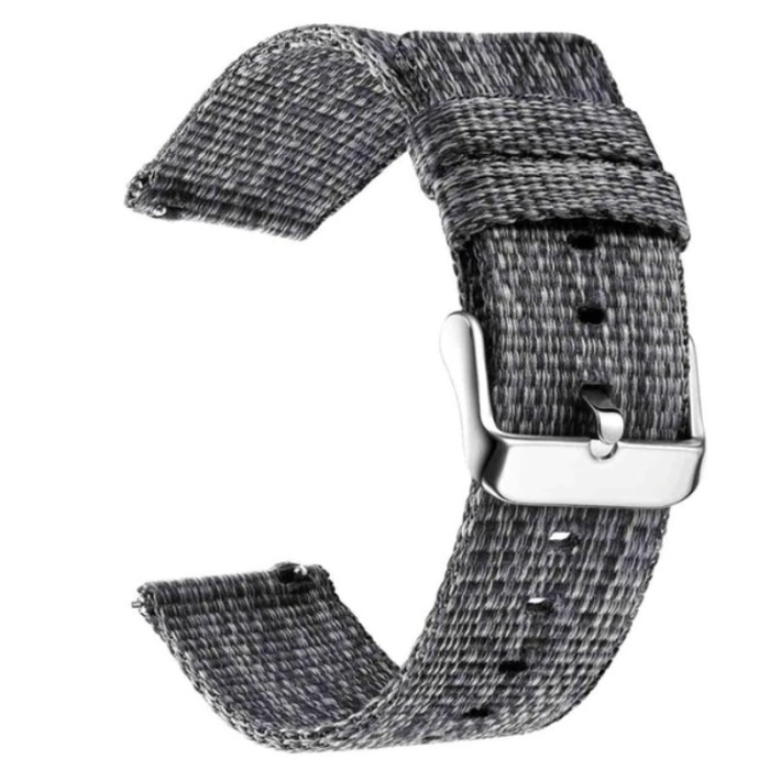 Curea material textil, compatibila Samsung Gear S2 Classic, telescoape QR, Grainsboro Gray