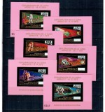 Guinea Ecuatoriala 1973 - Cosmonautica, misiunile Apollo, colite nedantelate folio gold, neuzate