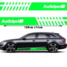 Set 2 Stickere Audi Sport 160cm , Dungi Laterale Tuning Auto