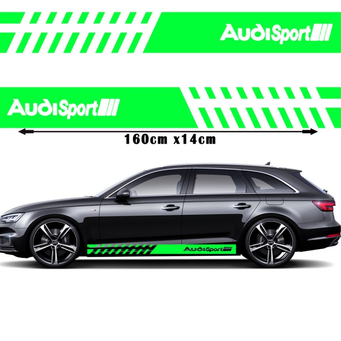 Set 2 Stickere Audi Sport 160cm , Dungi Laterale Tuning Auto