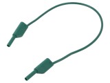 Cablu de măsurare 10A 2mm verde cu mufă banană Hirschmann T&amp;M