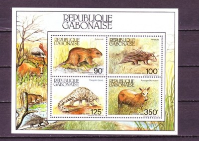 GABON 1985 FAUNA ANIMALE SALBATICE foto