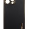 Husa compatibila cu iPhone 14 Pro, Piele ecologica, Full protection, Negru