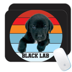 Laboratorul Black Labrador : Cadou Mouse pad : Retro Gradient Pet Dog Animal Retro Canine Pets Dogs foto