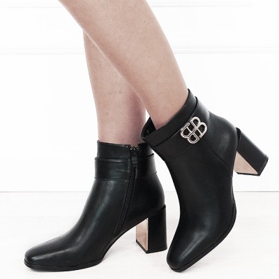 Botine negre elegante 6381 114 foto
