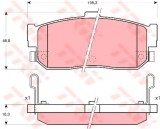 Set placute frana,frana disc NISSAN ALMERA I Hatchback (N15) (1995 - 2000) TRW GDB3181