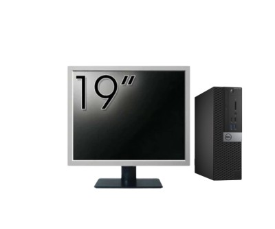 Pachet Calculator Second Hand DELL OptiPlex 7040 SFF, Intel Core i3-6100 3.70GHz, 8GB DDR4, 256GB SSD + Monitor 19&amp;amp;quot; NewTechnology Media foto