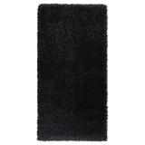 Cumpara ieftin Covor moale cu fire &icirc;nalte, negru, 100x200 cm, 50 mm