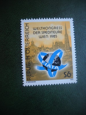 HOPCT TIMBRE MNH 704 ASOCIATIA INT TRANSPORTATORILOR 1985 -1 VAL AUSTRIA foto