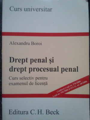 Alexandru Boroi - Drept penal si drept procesual penal (2006) foto