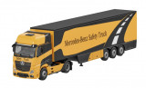 Macheta Oe Mercedes-Benz Actros Safety Truck 1:87 Negru / Galben B66004210, Mercedes Benz