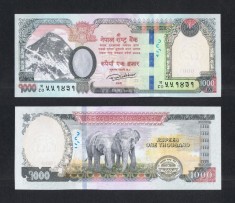 NEPAL █ bancnota █ 1000 Rupees █ 2019 █ P-82 █ semnatura 20 █ UNC █ necirculata
