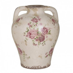 Amfora din ceramica Antique Flowers foto