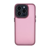 Husa cu protectie la camere si finisaj mat compatibil apple iphone 15 pro max, smoked, bordo